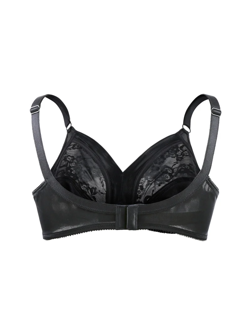 DELIA Reggiseno sfoderato con pizzo - nero