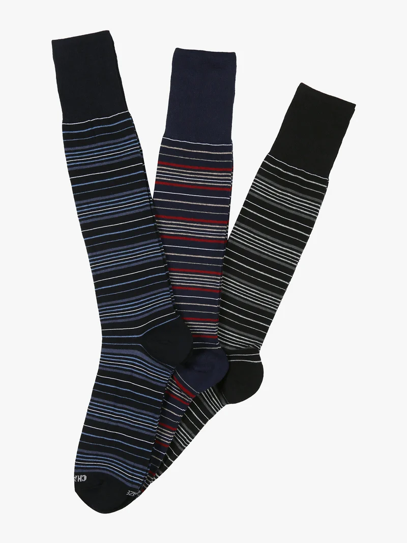 3 Paia di calze lunghe da uomo - blu