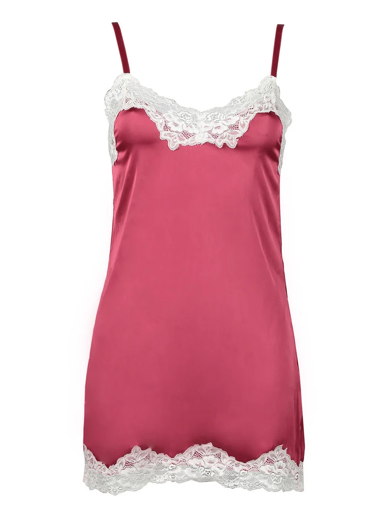 P0643C Baby doll + perizoma - fucsia