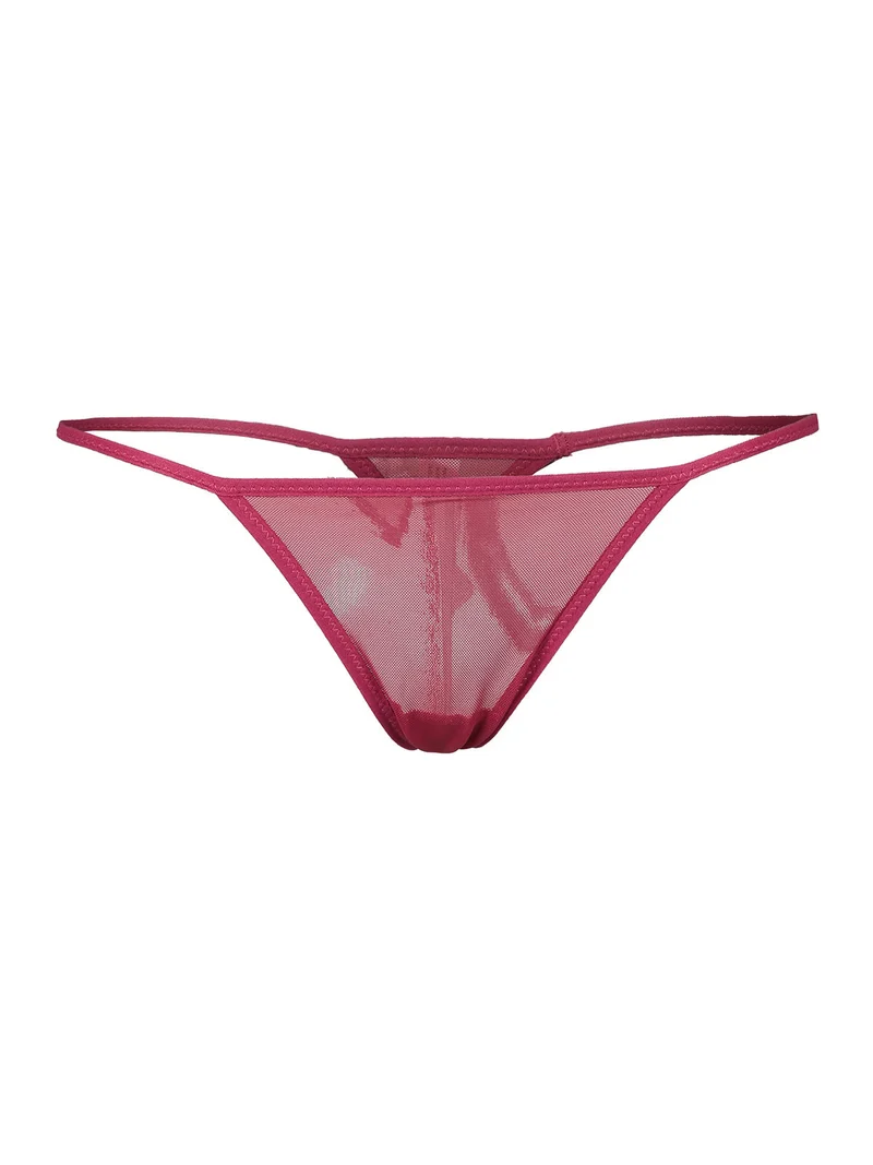 P0643C Baby doll + perizoma - fucsia