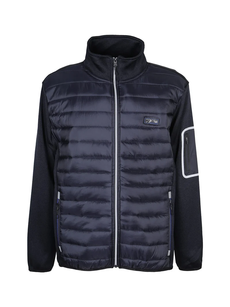 Giubbino da uomo con zip - blu scuro