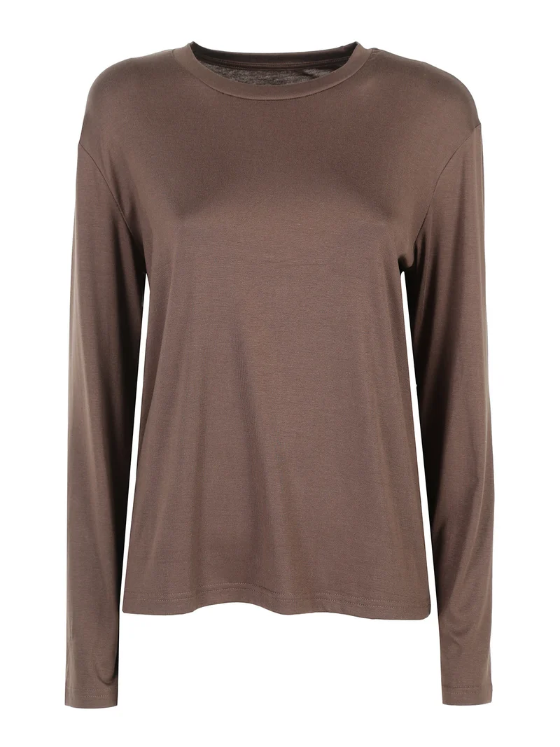 T-shirt donna a maniche lunghe - moro