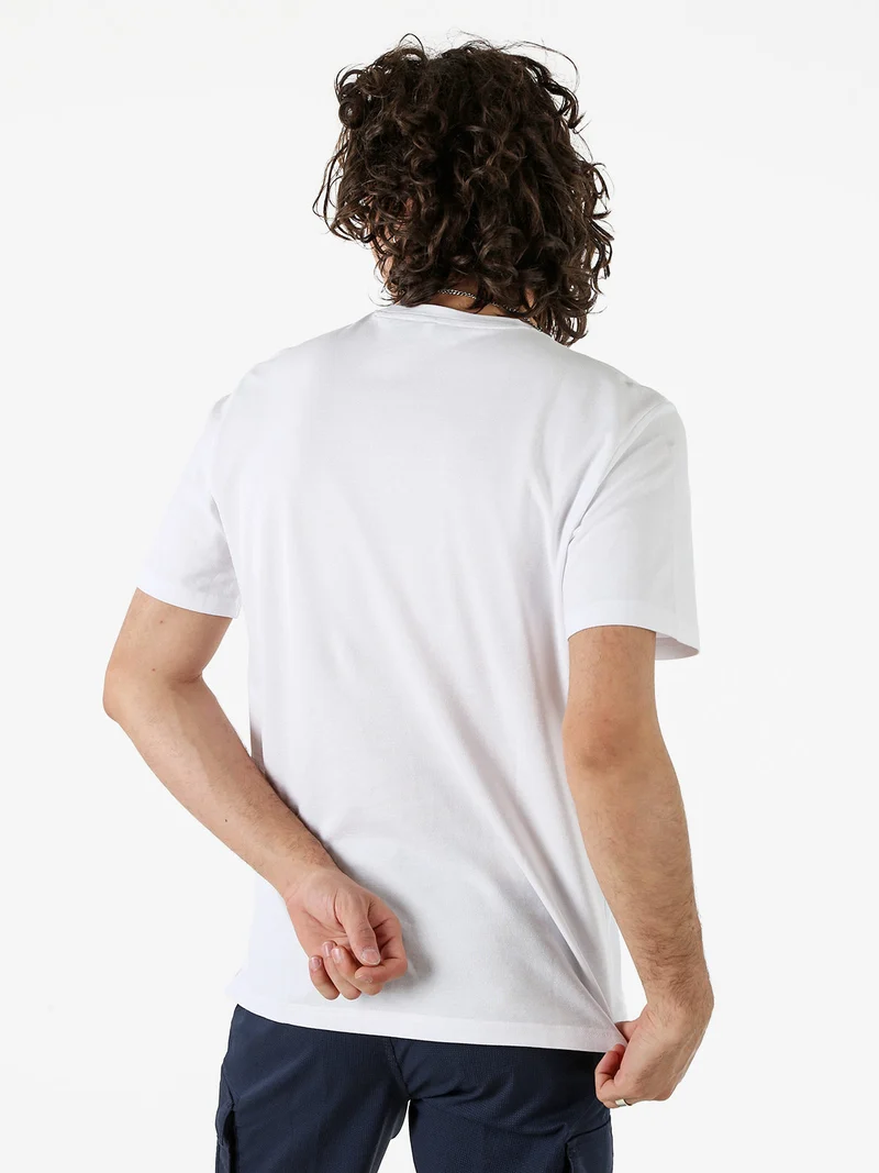 T-shirt girocollo da uomo in cotone - bianco