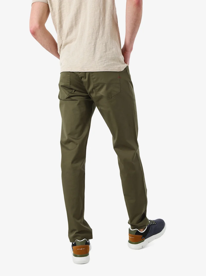 Pantaloni casual da uomo in cotone - militare