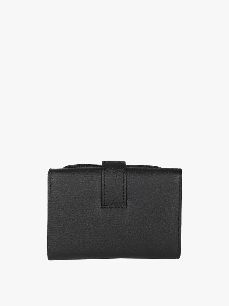 Portafoglio in pelle da donna - nero