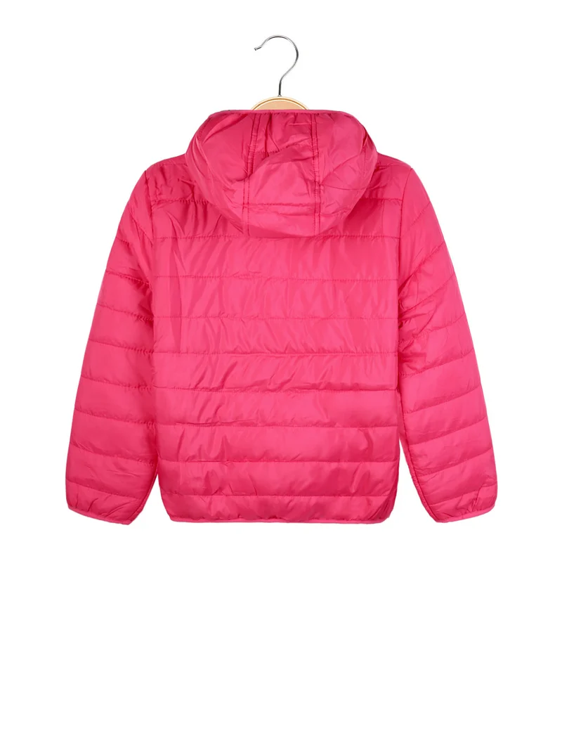 Giubbotto da bambina reversibile - fucsia
