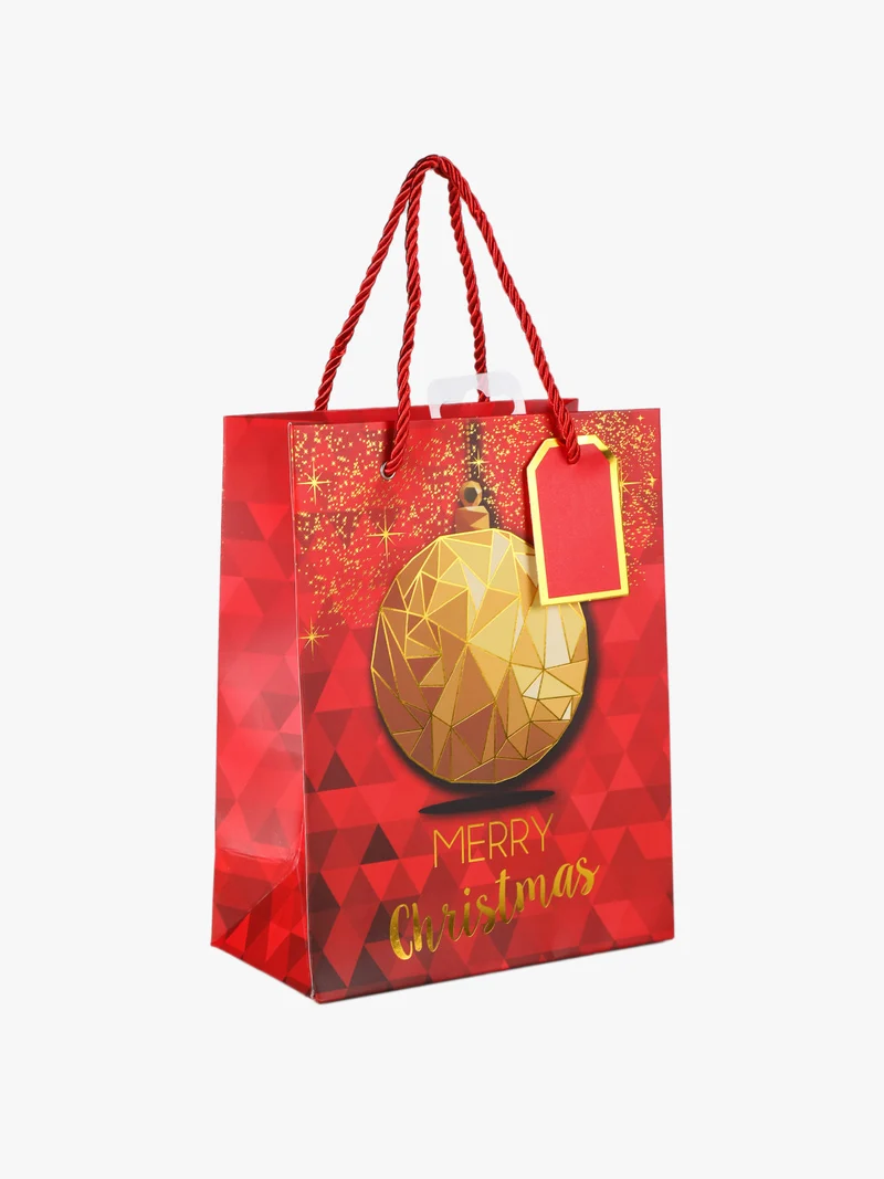 Sacchetto da regalo natalizio - rosso