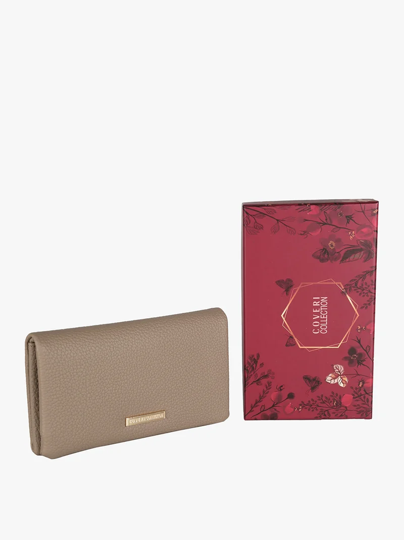 Portafoglio da donna rettangolare - taupe