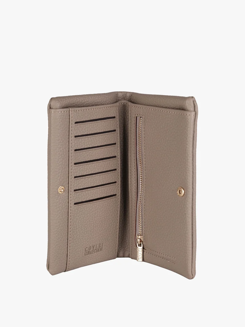 Portafoglio da donna rettangolare - taupe