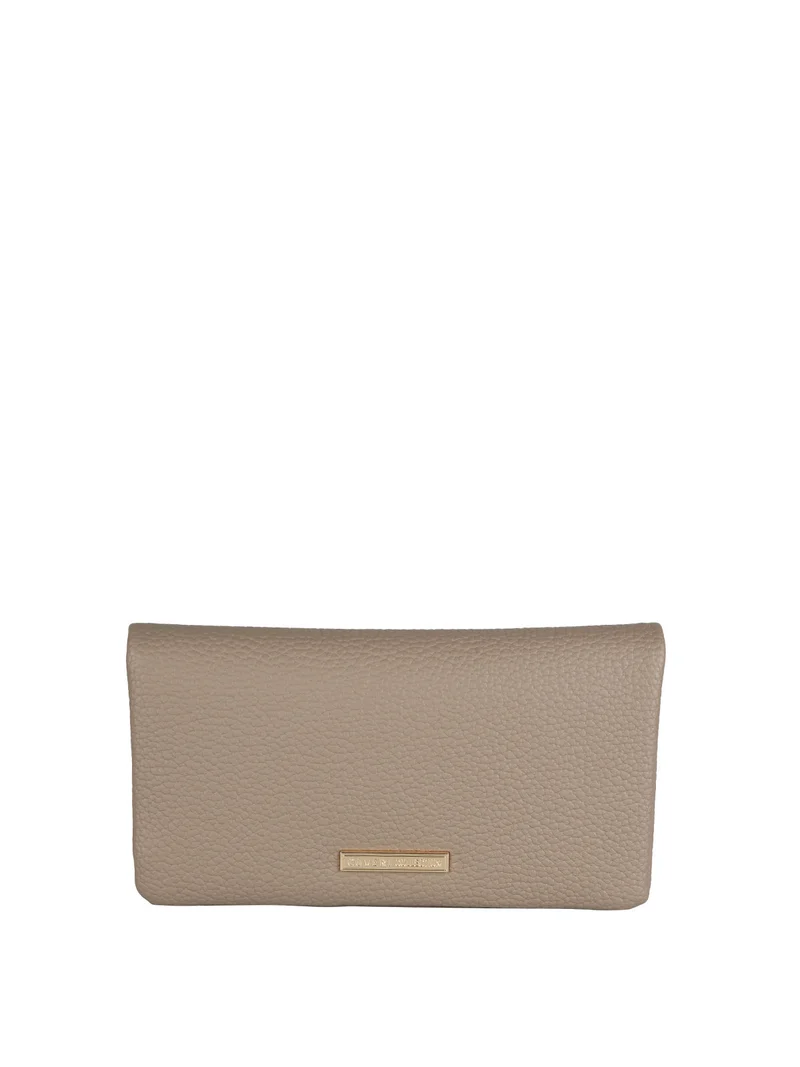 Portafoglio da donna rettangolare - taupe