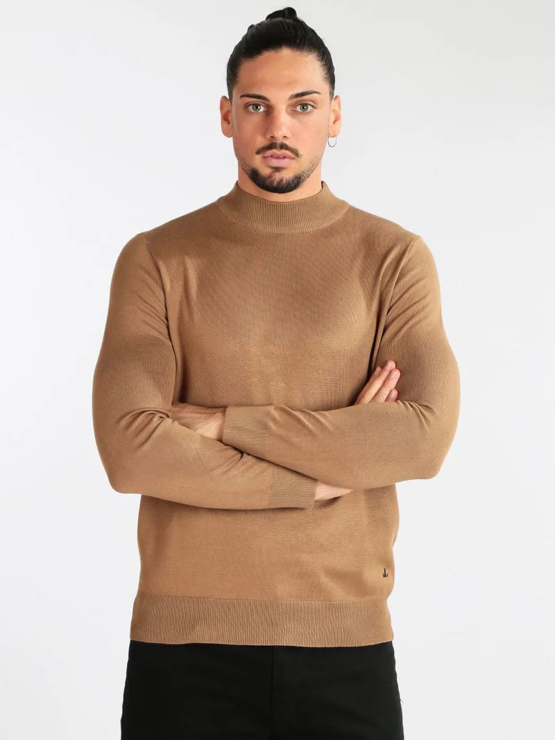 Maglia lupetto uomo - cammello
