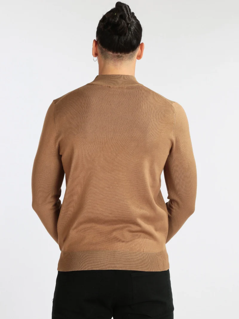 Maglia lupetto uomo - cammello