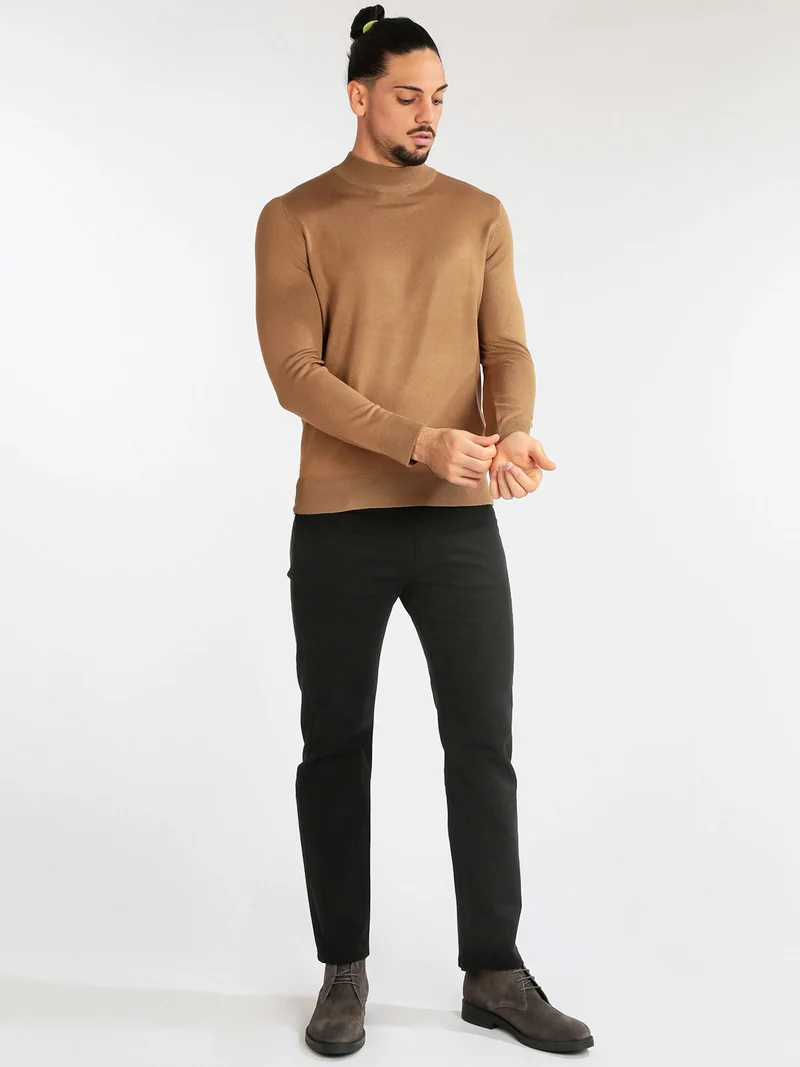 Maglia lupetto uomo - cammello