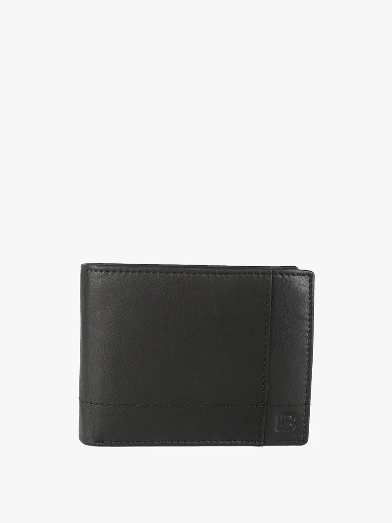 Portafoglio in pelle da uomo - nero