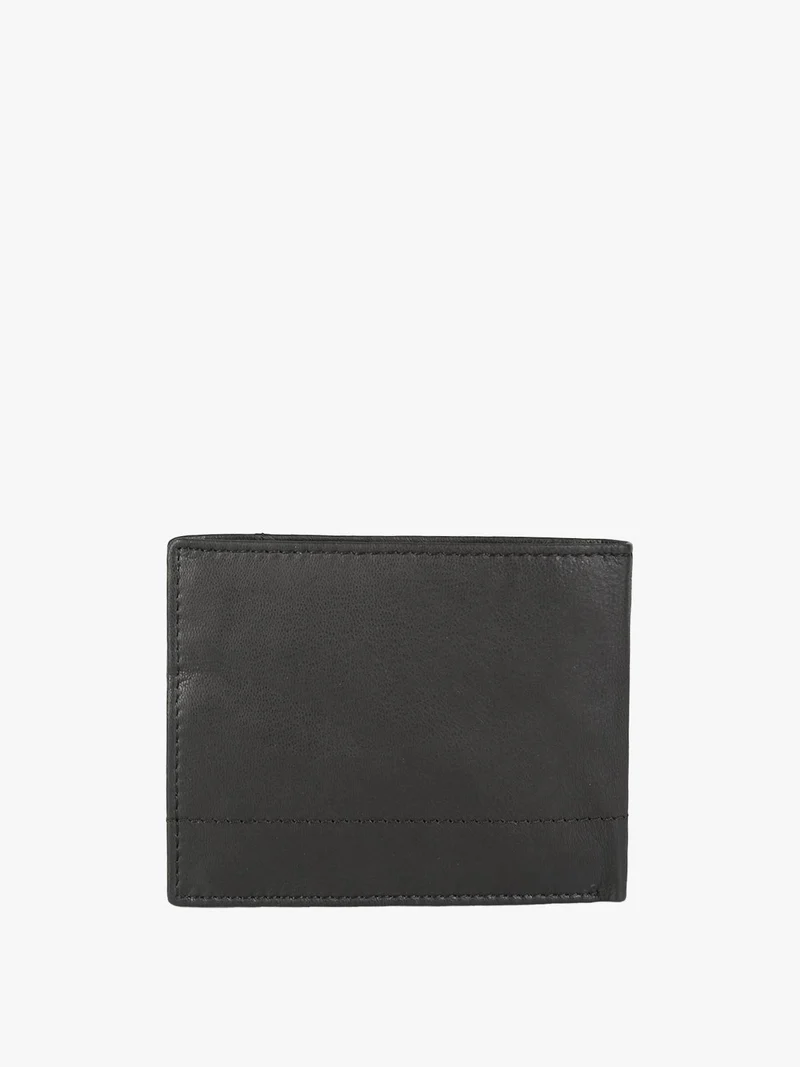 Portafoglio in pelle da uomo - nero