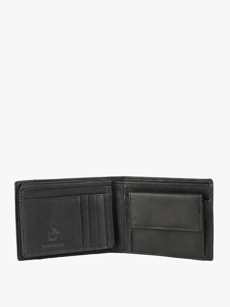 Portafoglio in pelle da uomo - nero