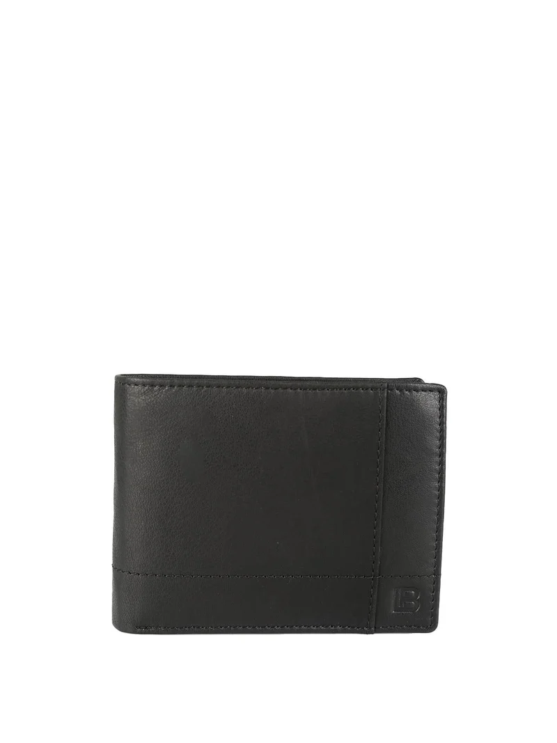 Portafoglio in pelle da uomo - nero
