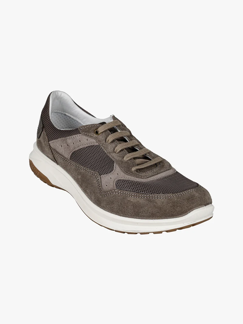 FIENO VESUVIO Sneakers in pelle scamosciata da uomo e mesh - militare