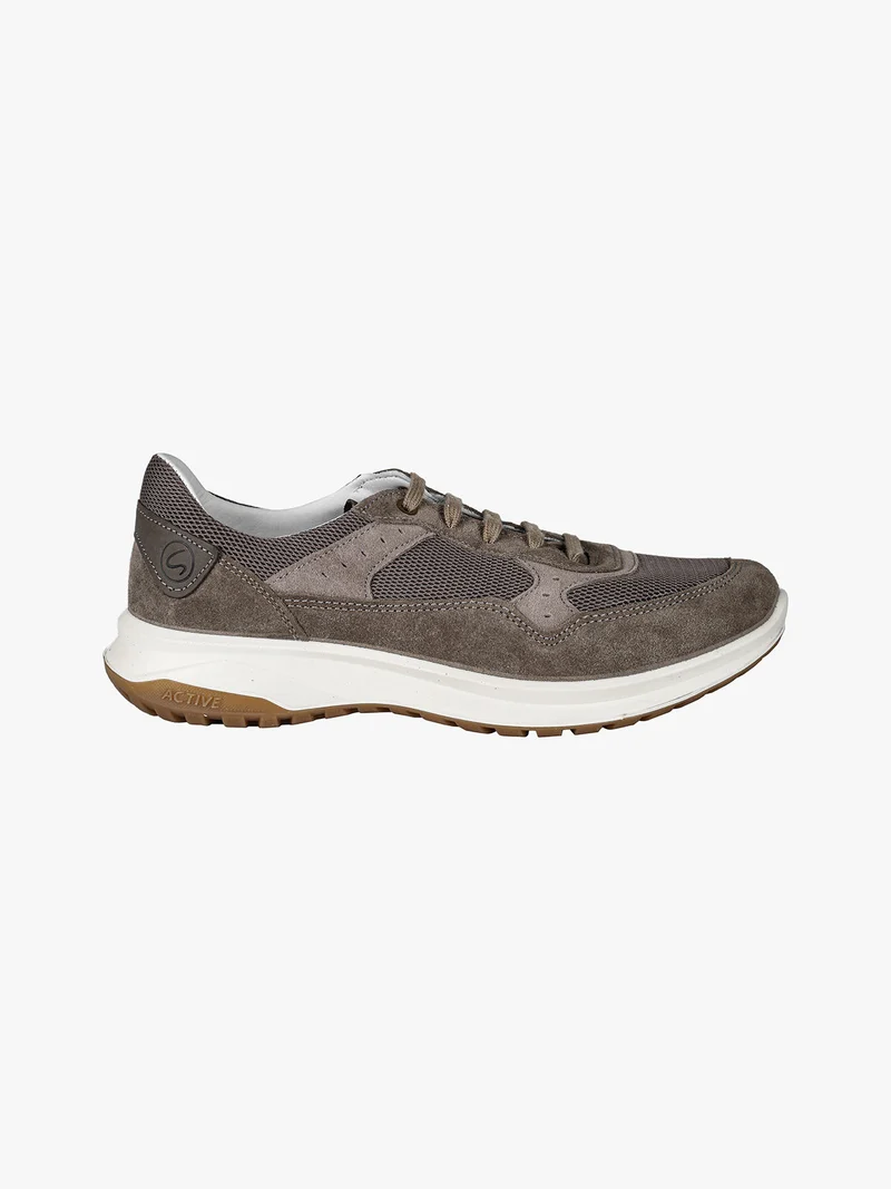 FIENO VESUVIO Sneakers in pelle scamosciata da uomo e mesh - militare