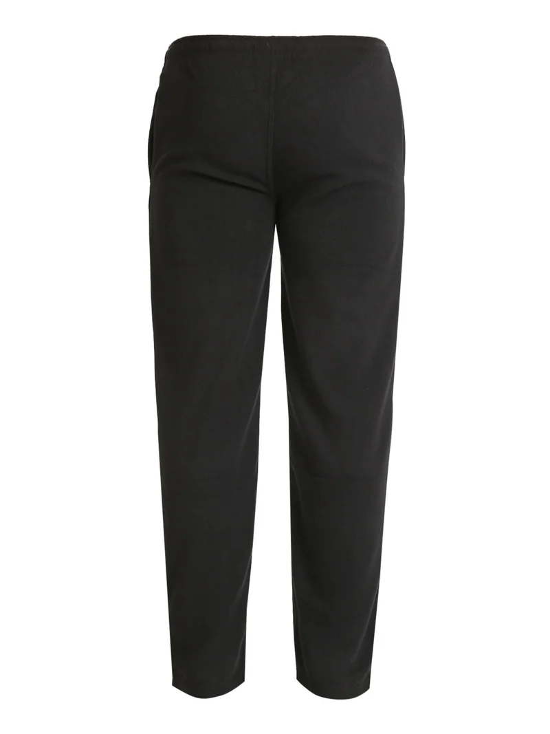 Pantaloni in pile da uomo - nero