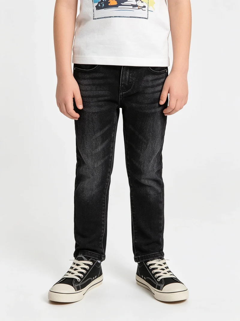 Jeans da bambino slim fit - nero