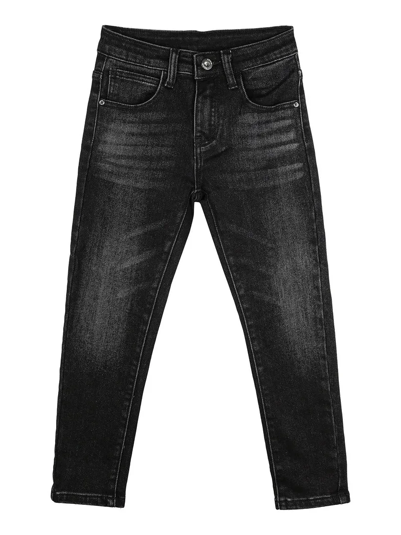 Jeans da bambino slim fit - nero