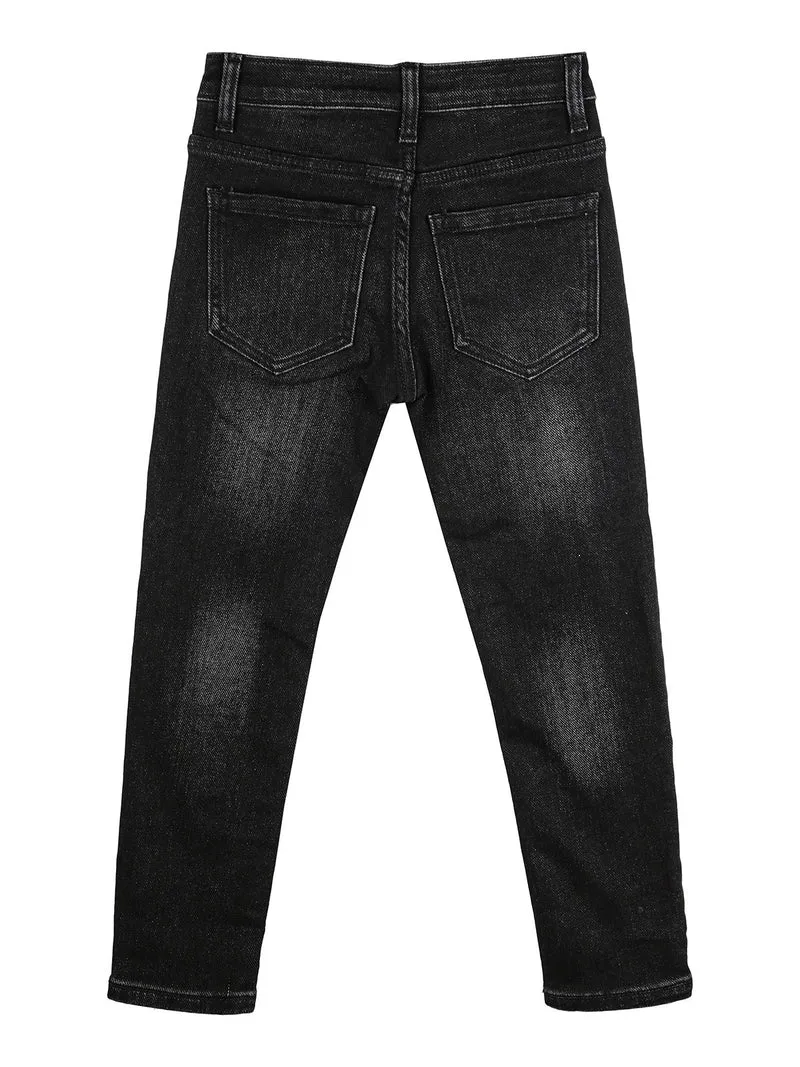 Jeans da bambino slim fit - nero