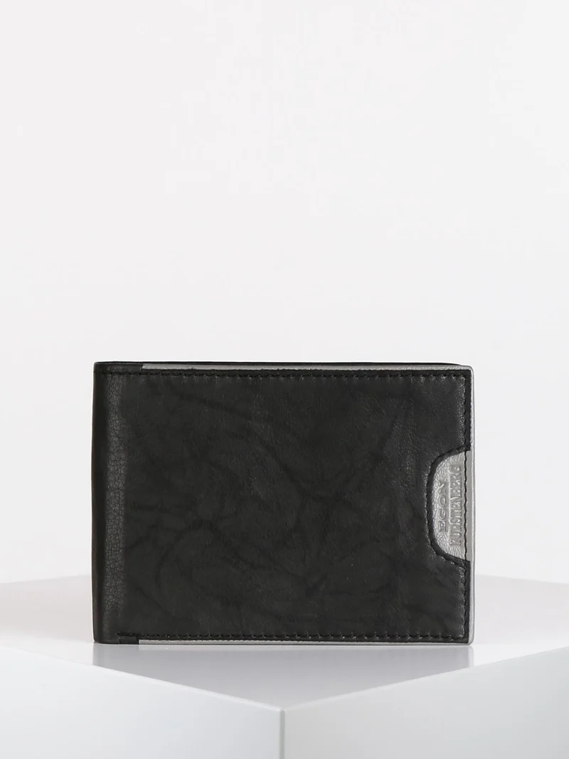 Portafoglio uomo in pelle nero