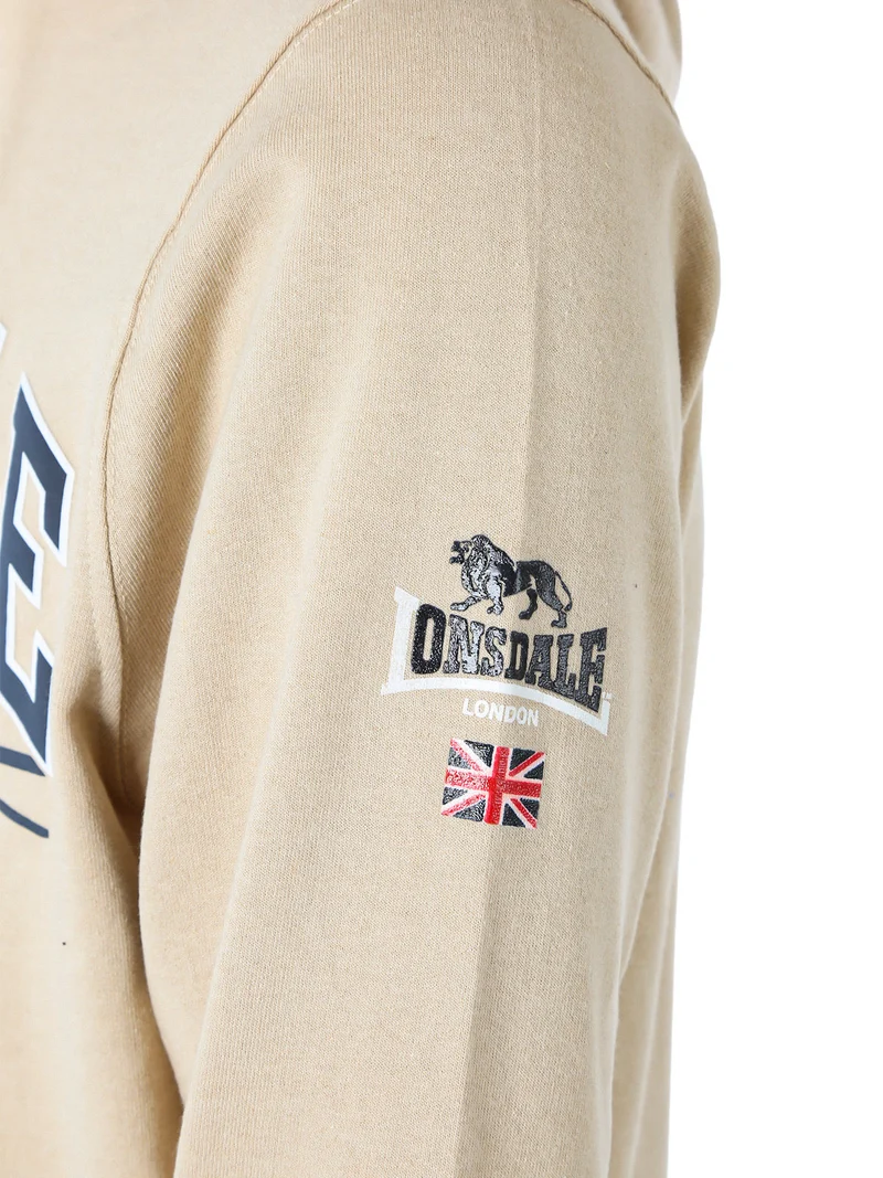 Completo tuta da uomo 2 pezzi con cappuccio e zip - naturale
