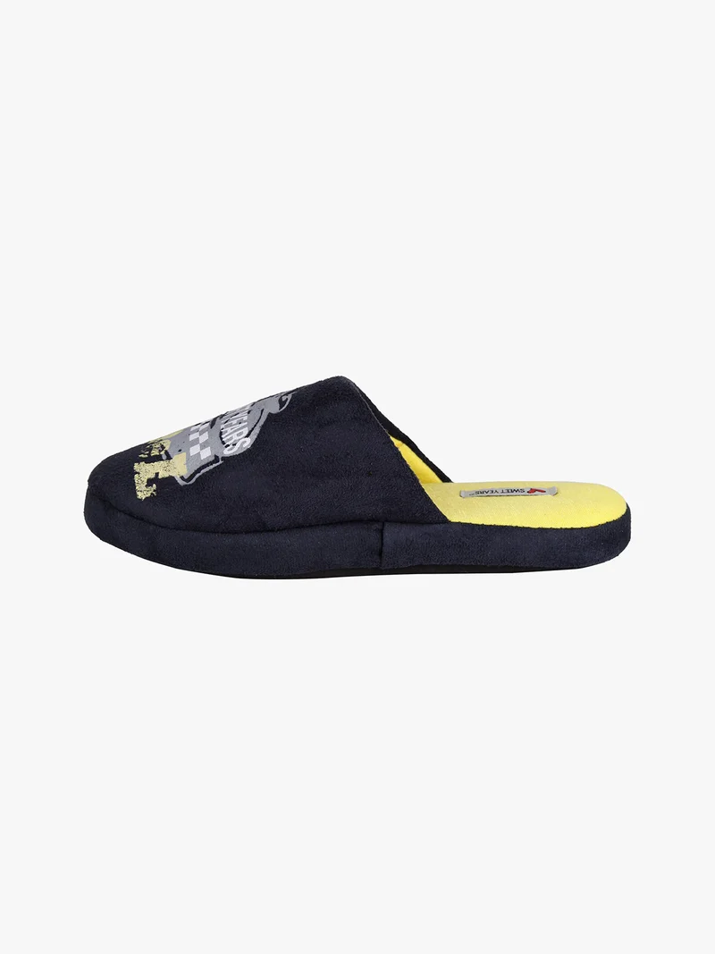 Pantofole bimbo in tessuto scamosciato - blu scuro