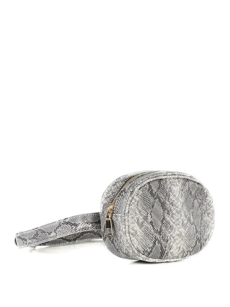Marsupio effetto pelle di serpente - grigio