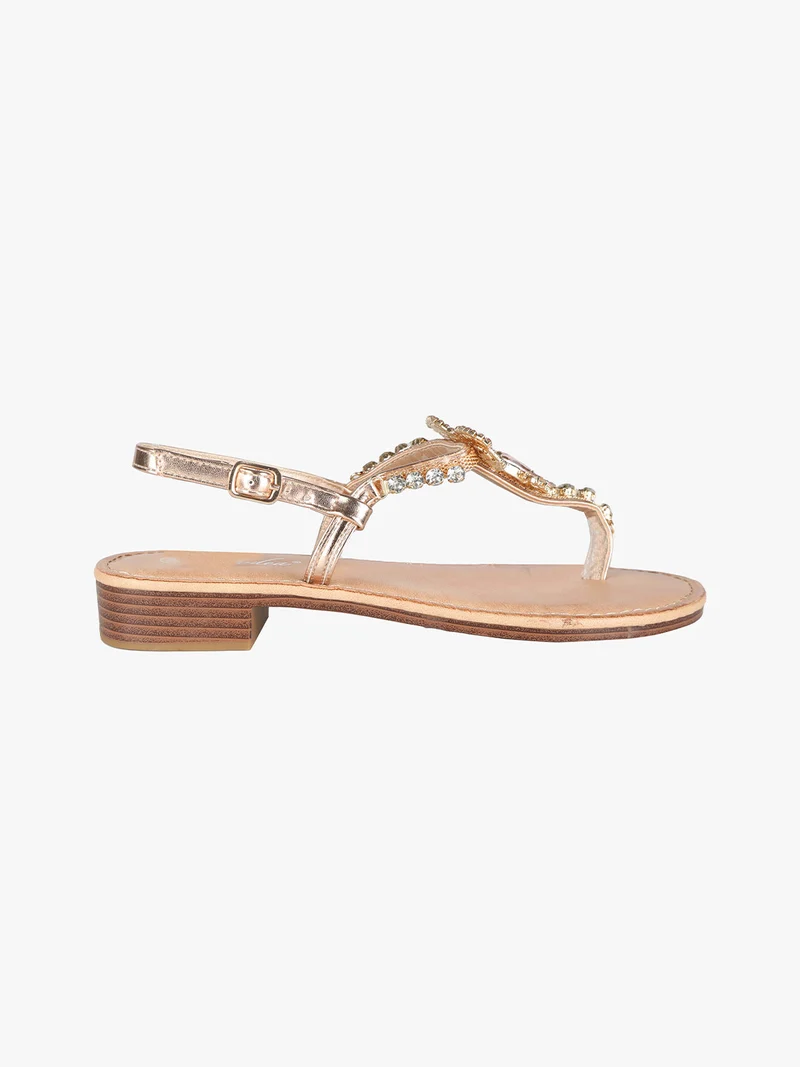 Infradito donna gioiello - champagne