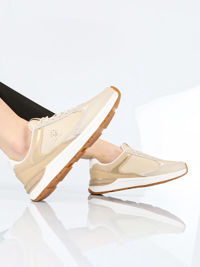 CASUAL FASHION RUNNER Sneakers sportive donna - beige