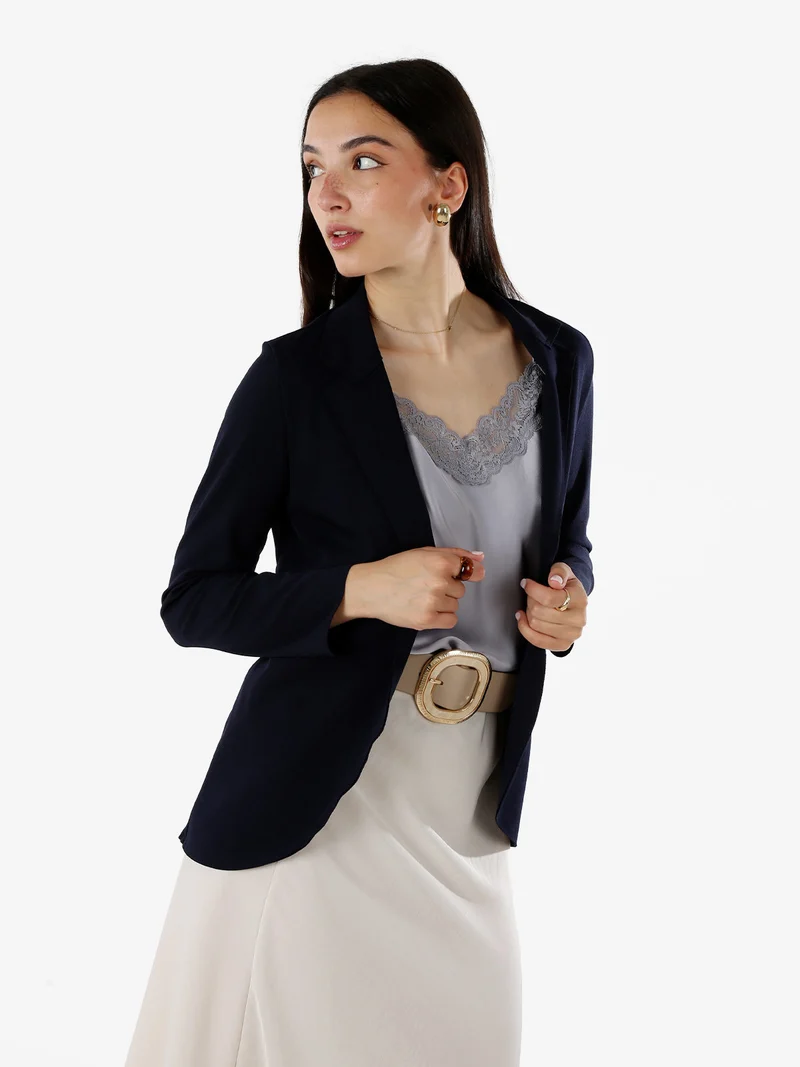 Blazer donna aperto - blu scuro