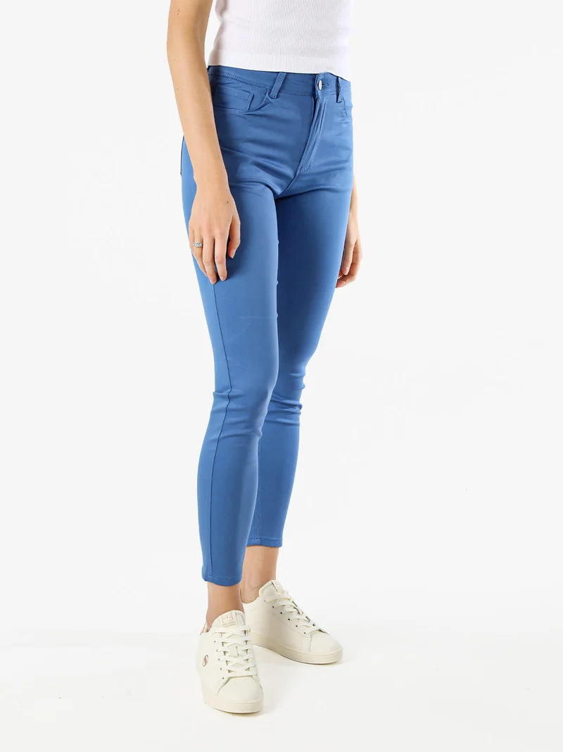 Pantaloni donna push-up - blu