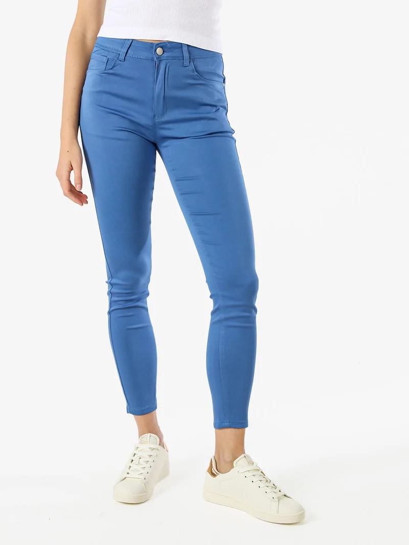 Pantaloni donna push-up - blu