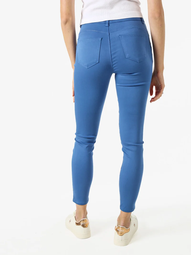 Pantaloni donna push-up - blu