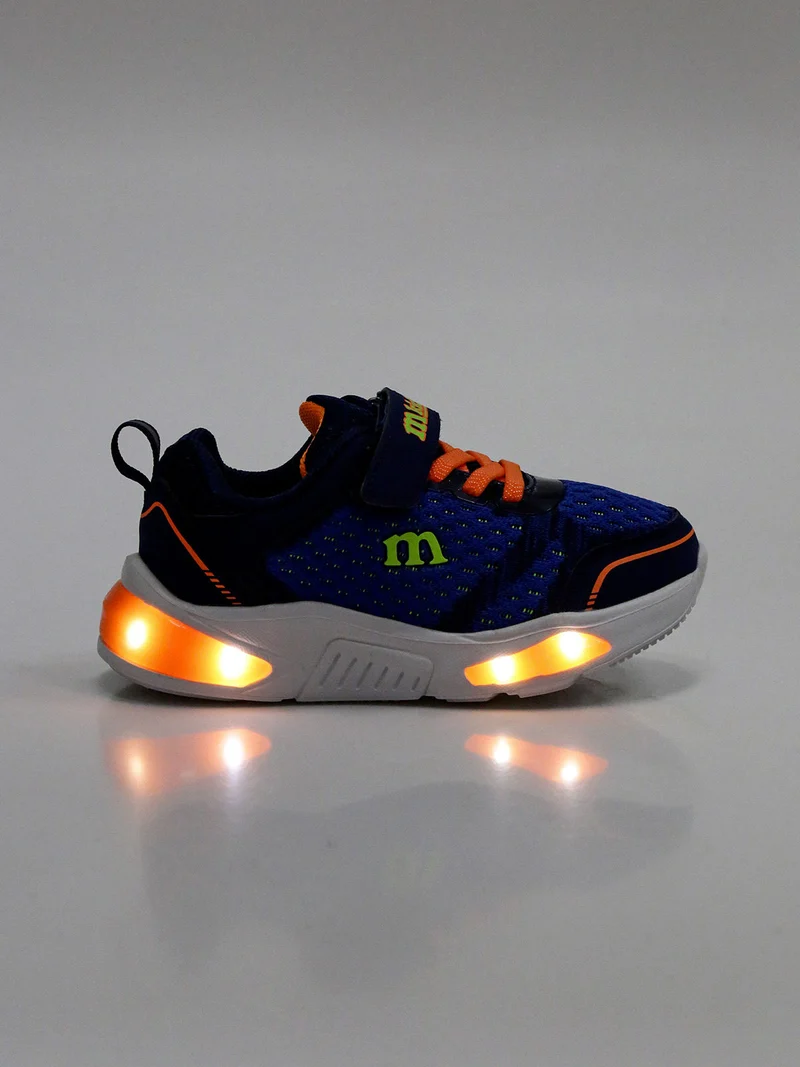 Sneakers sportive da bambino con luci - blu