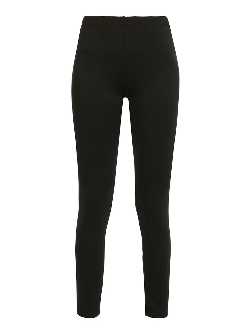 Leggings donna felpati - nero