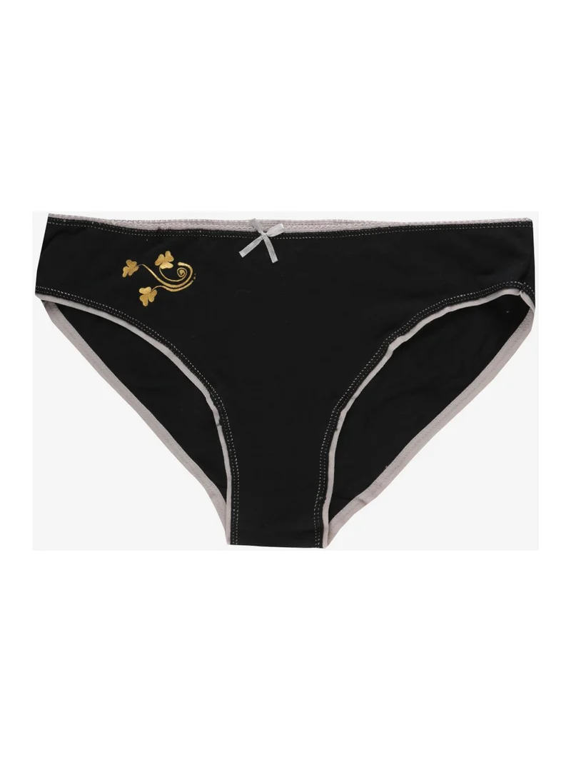 Slip in cotone elastico - nero