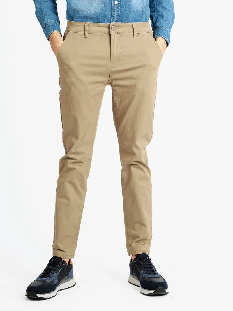 Pantaloni casual da uomo - khaki