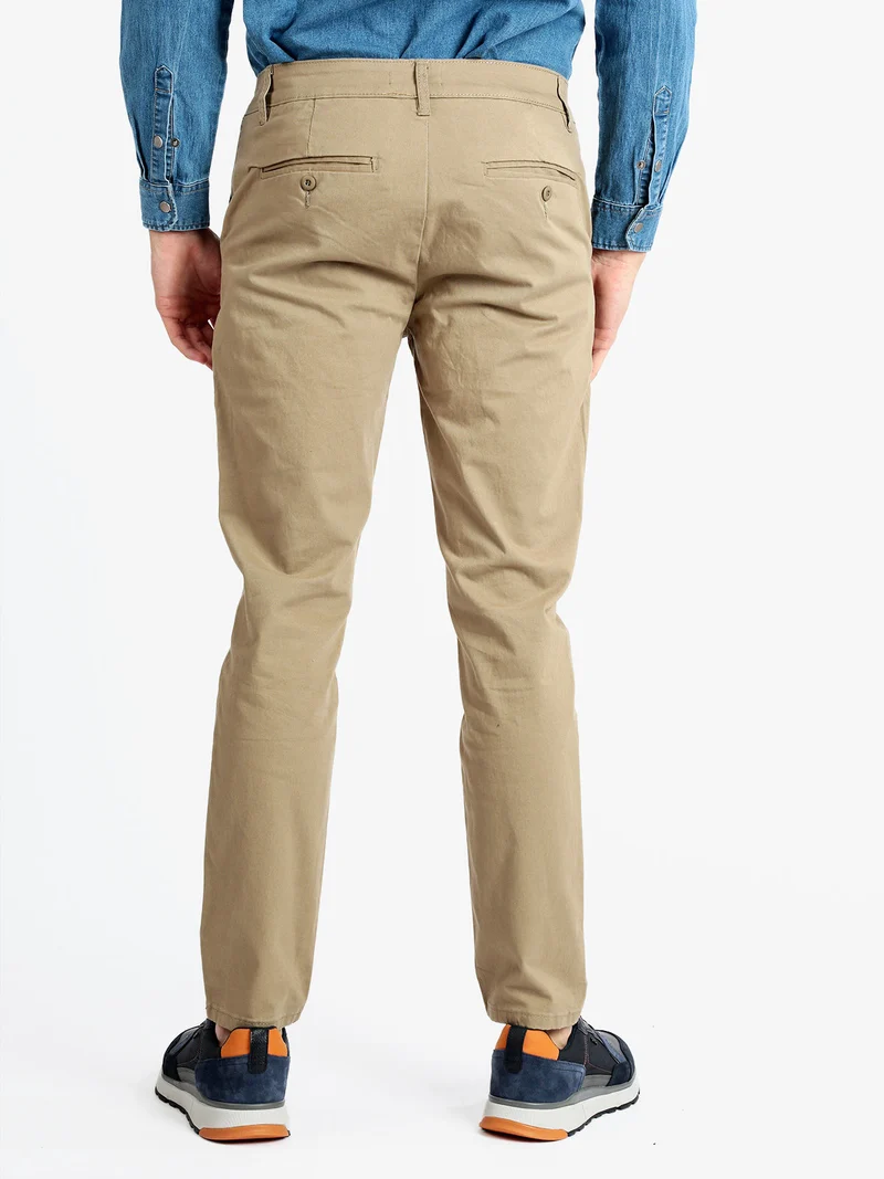 Pantaloni casual da uomo - khaki