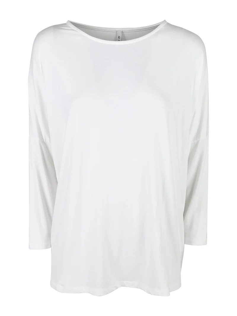 Maglia donna con maniche a pipistrello - bianco