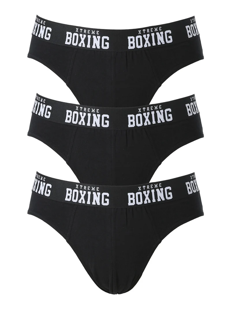 Confezione da 3 slip uomo in cotone - nero
