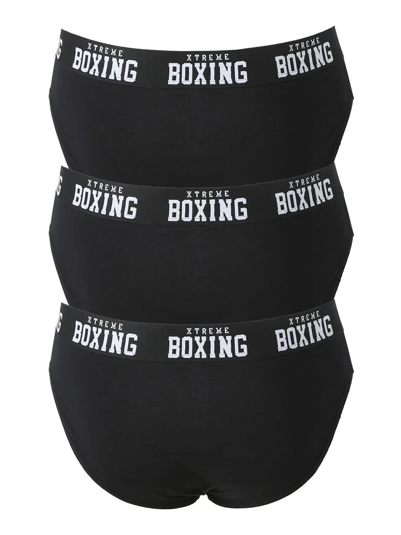 Confezione da 3 slip uomo in cotone - nero