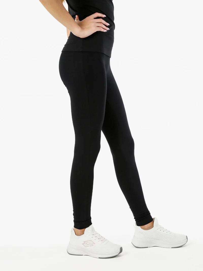 Leggings sportivi da donna con logo - fucsia
