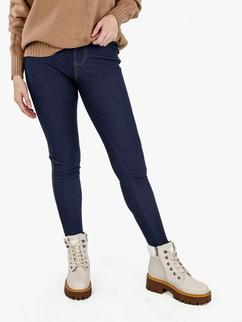 Jeggings donna con interno felpato - jeans