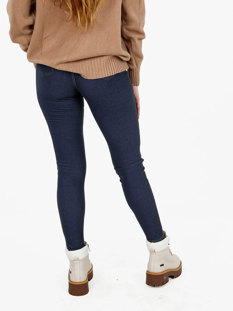 Jeggings donna con interno felpato - jeans