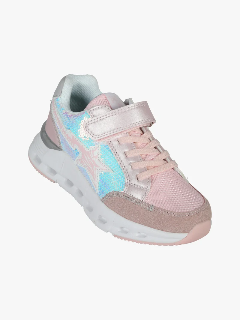 Sneakers da ragazza con strappo - rosa