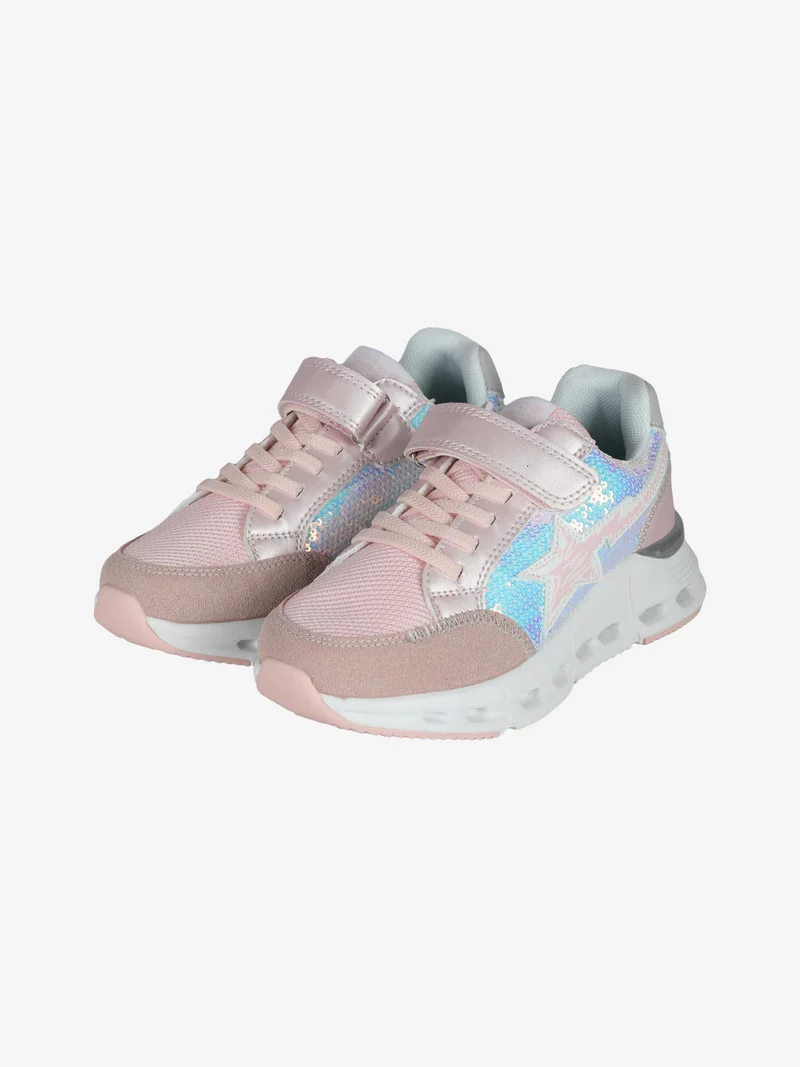 Sneakers da ragazza con strappo - rosa